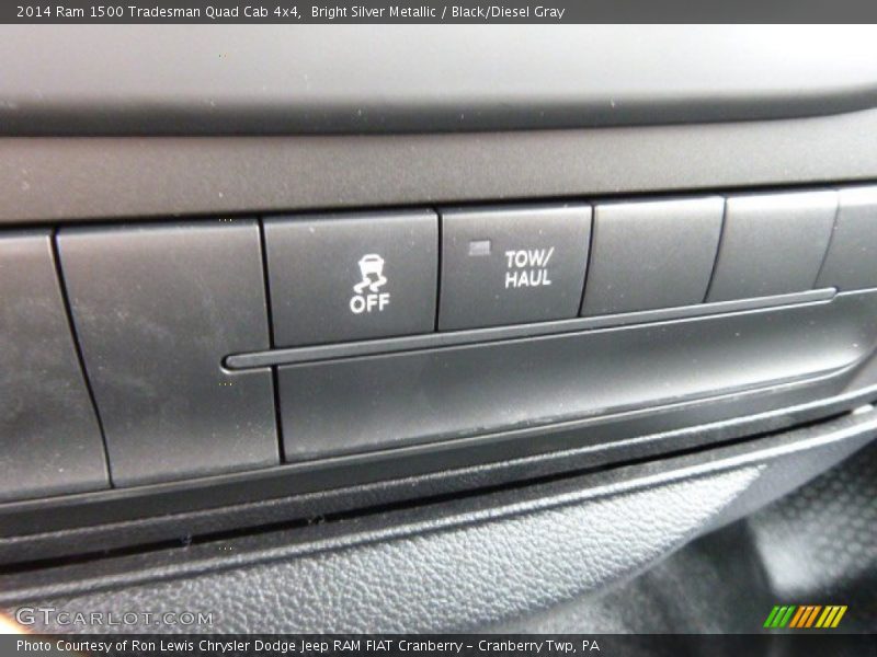 Bright Silver Metallic / Black/Diesel Gray 2014 Ram 1500 Tradesman Quad Cab 4x4