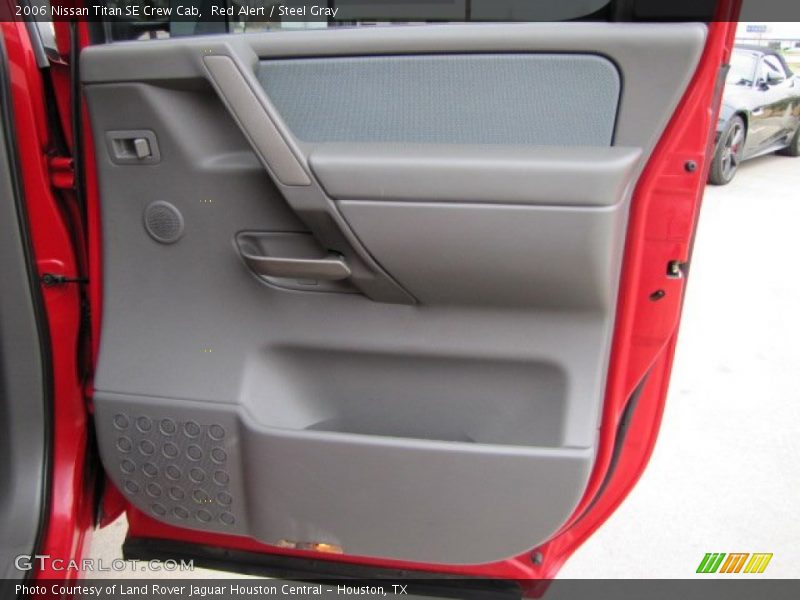 Red Alert / Steel Gray 2006 Nissan Titan SE Crew Cab