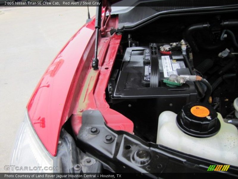 Red Alert / Steel Gray 2006 Nissan Titan SE Crew Cab