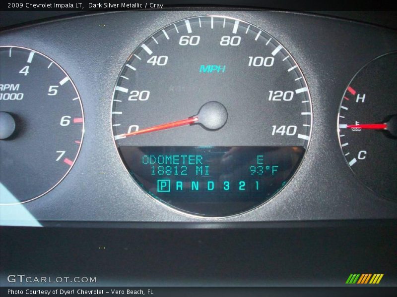 Dark Silver Metallic / Gray 2009 Chevrolet Impala LT