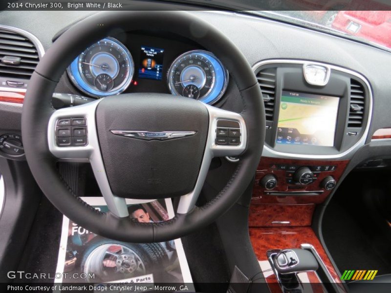 Bright White / Black 2014 Chrysler 300