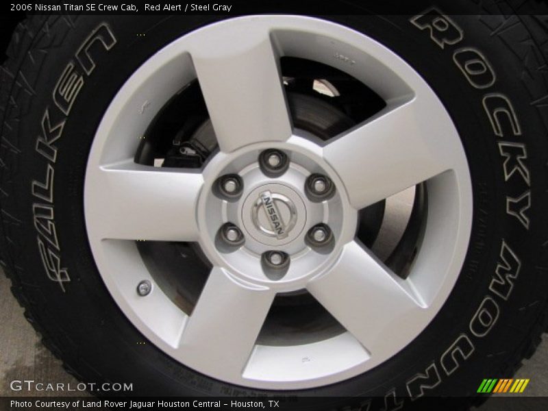 Red Alert / Steel Gray 2006 Nissan Titan SE Crew Cab