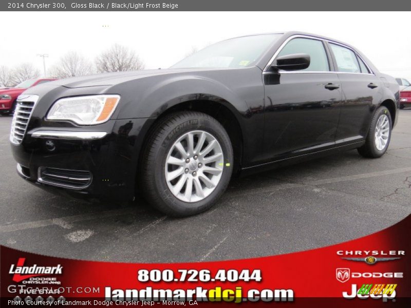 Gloss Black / Black/Light Frost Beige 2014 Chrysler 300