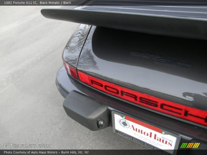 Black Metallic / Black 1982 Porsche 911 SC