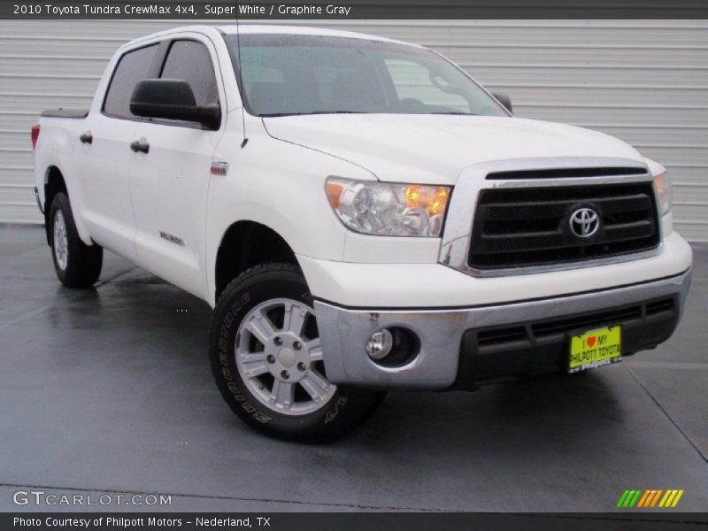 Super White / Graphite Gray 2010 Toyota Tundra CrewMax 4x4