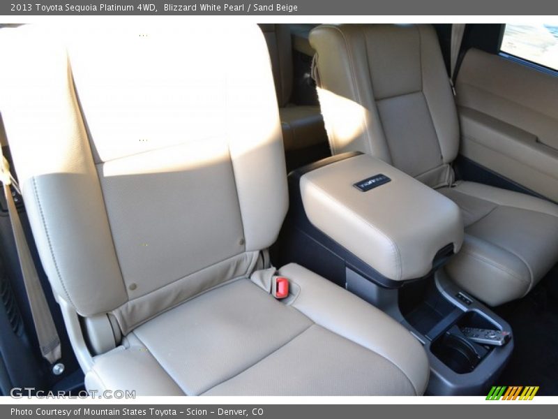 Blizzard White Pearl / Sand Beige 2013 Toyota Sequoia Platinum 4WD