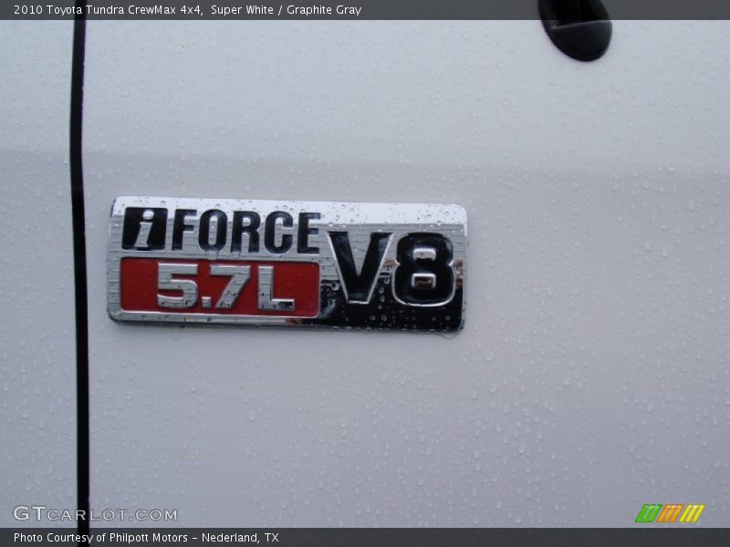 Super White / Graphite Gray 2010 Toyota Tundra CrewMax 4x4