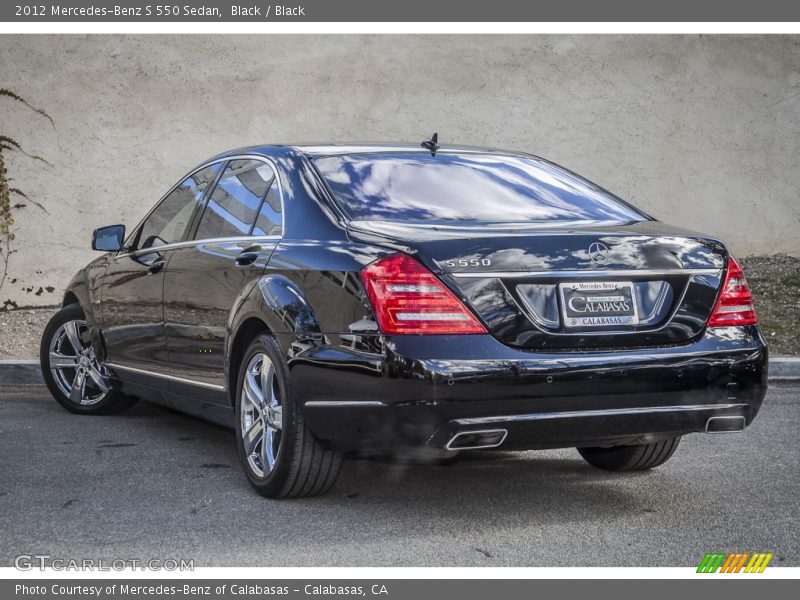 Black / Black 2012 Mercedes-Benz S 550 Sedan