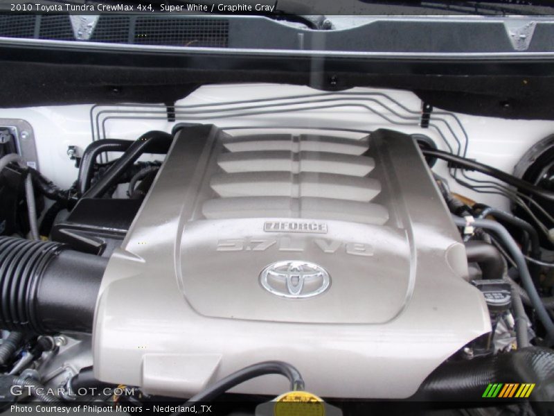 Super White / Graphite Gray 2010 Toyota Tundra CrewMax 4x4