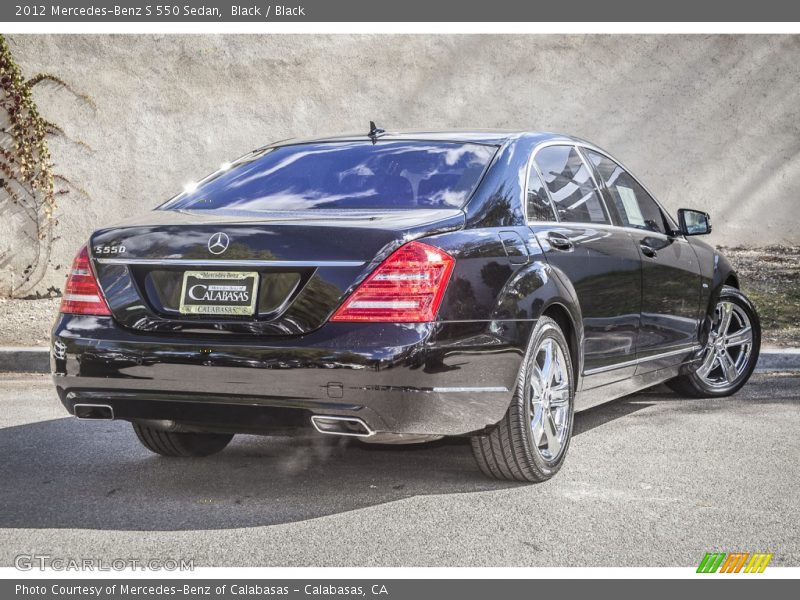 Black / Black 2012 Mercedes-Benz S 550 Sedan