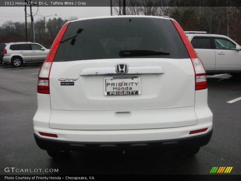 Taffeta White / Gray 2011 Honda CR-V EX-L
