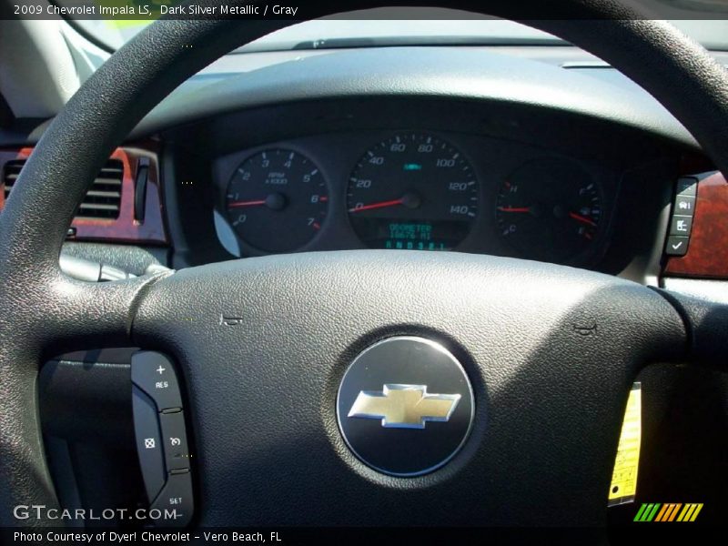 Dark Silver Metallic / Gray 2009 Chevrolet Impala LS