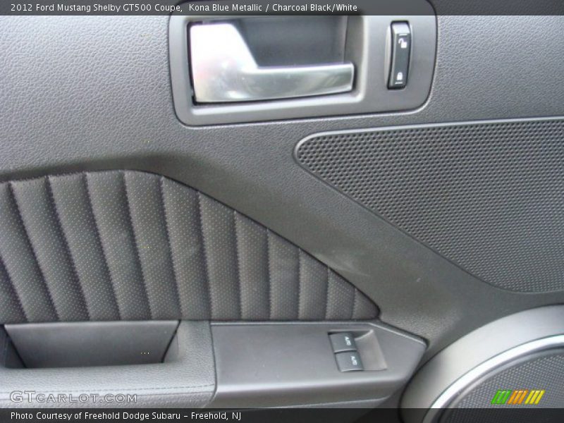 Kona Blue Metallic / Charcoal Black/White 2012 Ford Mustang Shelby GT500 Coupe