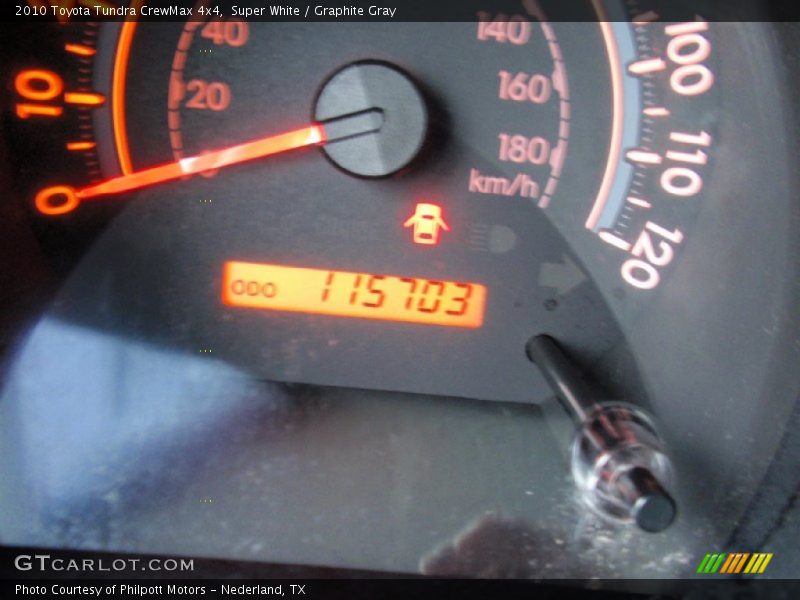 Super White / Graphite Gray 2010 Toyota Tundra CrewMax 4x4