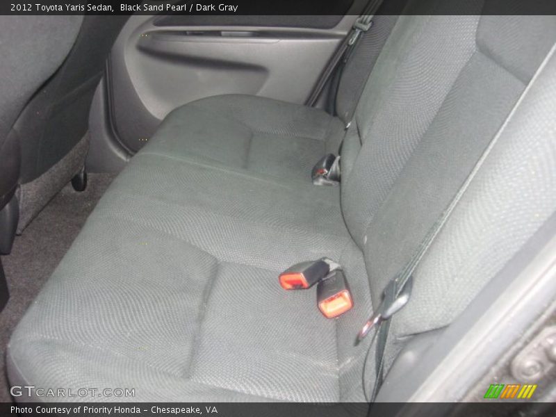 Black Sand Pearl / Dark Gray 2012 Toyota Yaris Sedan