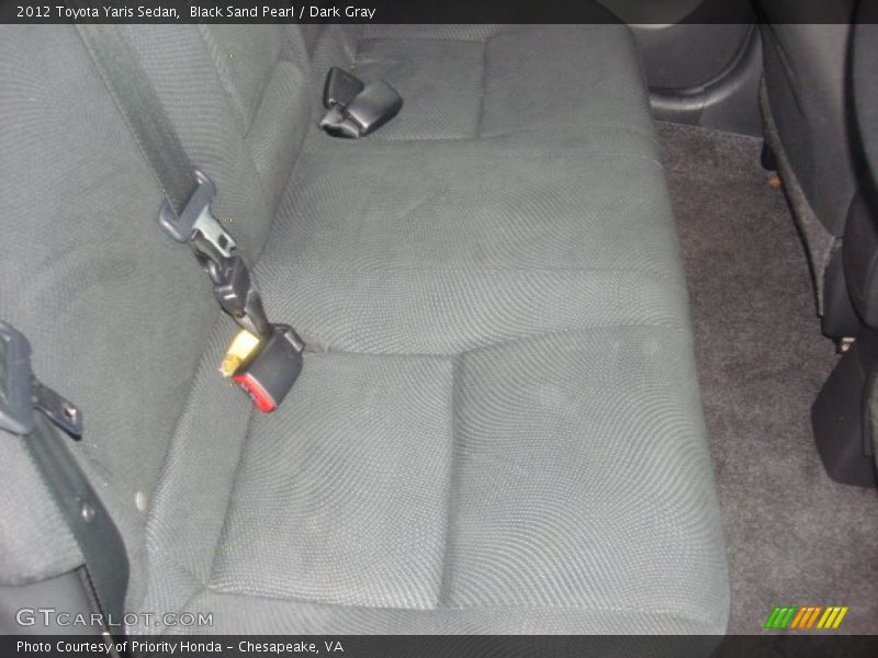 Black Sand Pearl / Dark Gray 2012 Toyota Yaris Sedan