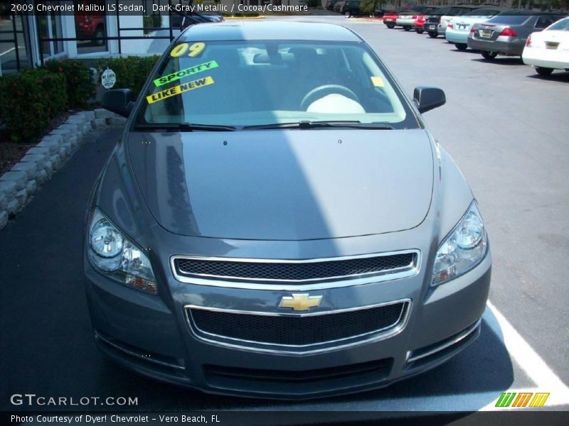 Dark Gray Metallic / Cocoa/Cashmere 2009 Chevrolet Malibu LS Sedan