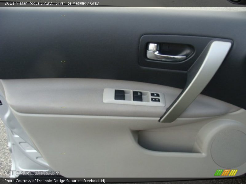 Silver Ice Metallic / Gray 2011 Nissan Rogue S AWD