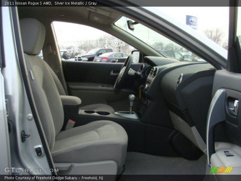 Silver Ice Metallic / Gray 2011 Nissan Rogue S AWD