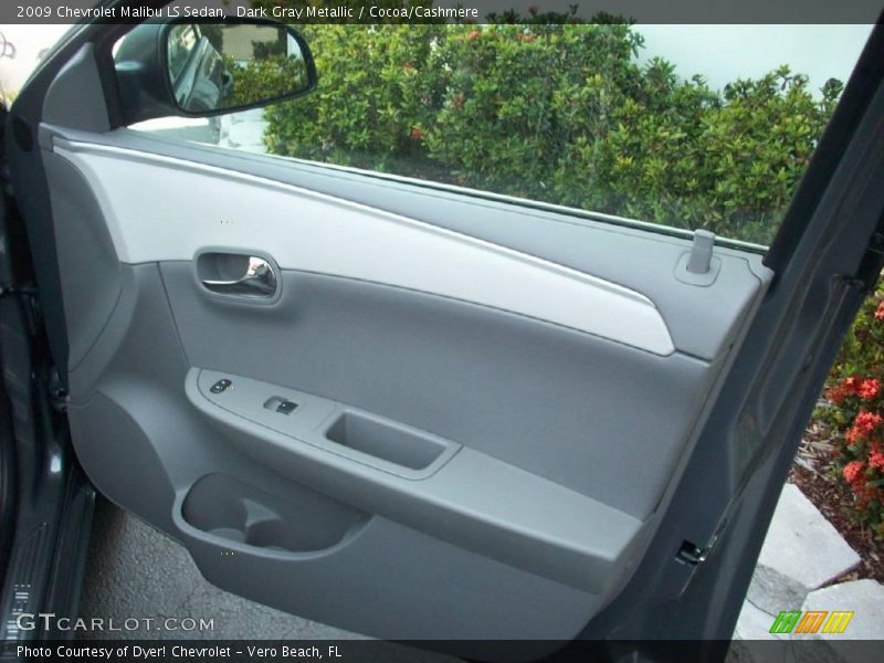 Dark Gray Metallic / Cocoa/Cashmere 2009 Chevrolet Malibu LS Sedan