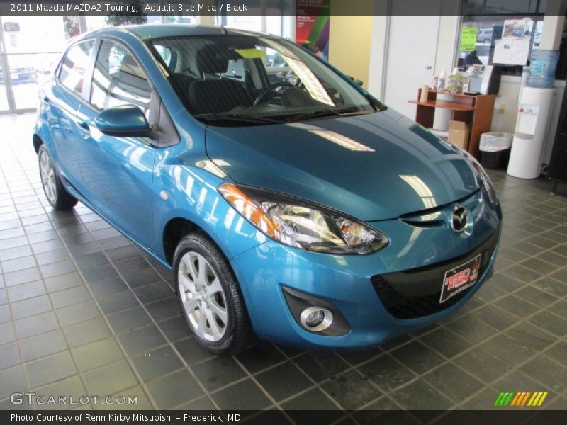 Aquatic Blue Mica / Black 2011 Mazda MAZDA2 Touring