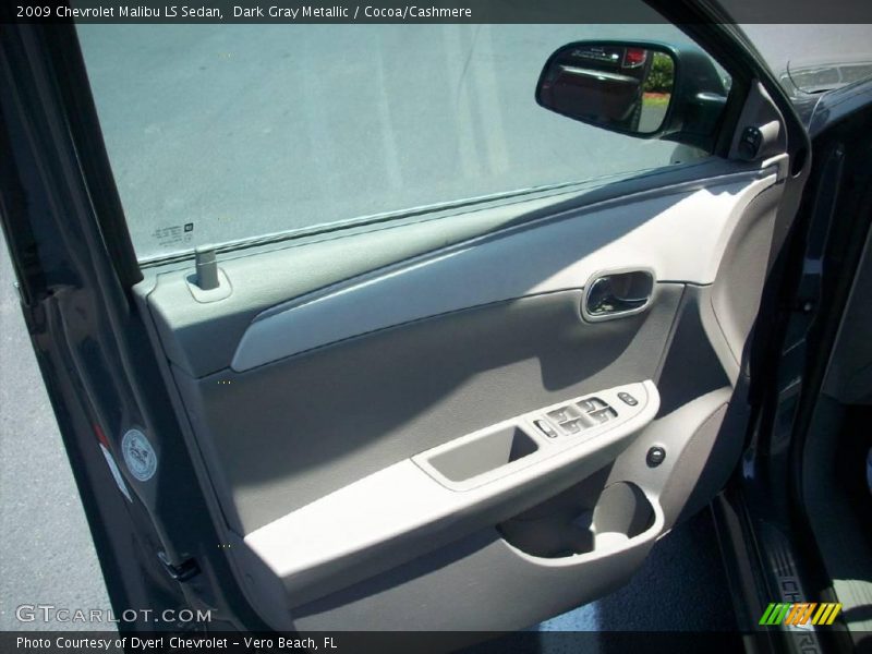 Dark Gray Metallic / Cocoa/Cashmere 2009 Chevrolet Malibu LS Sedan