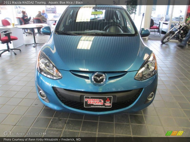 Aquatic Blue Mica / Black 2011 Mazda MAZDA2 Touring