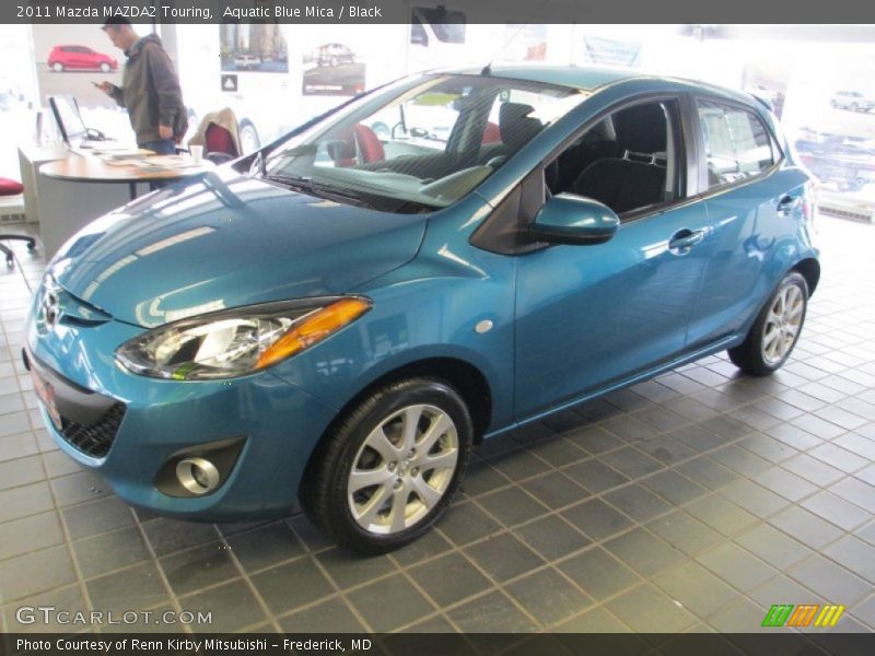 Aquatic Blue Mica / Black 2011 Mazda MAZDA2 Touring
