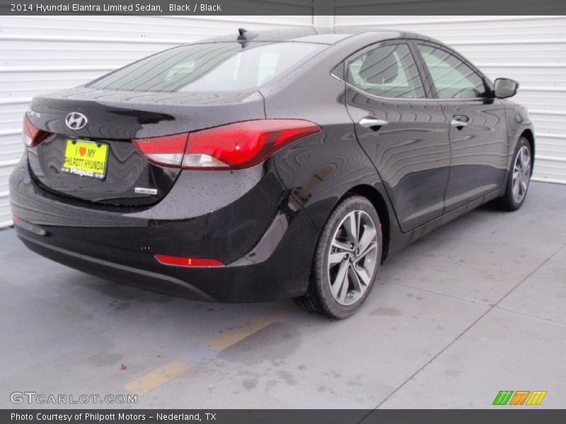 Black / Black 2014 Hyundai Elantra Limited Sedan