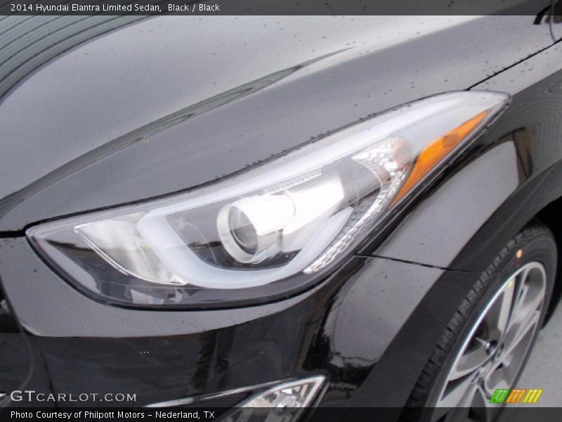 Black / Black 2014 Hyundai Elantra Limited Sedan