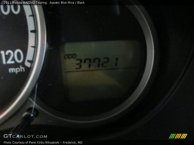 Aquatic Blue Mica / Black 2011 Mazda MAZDA2 Touring