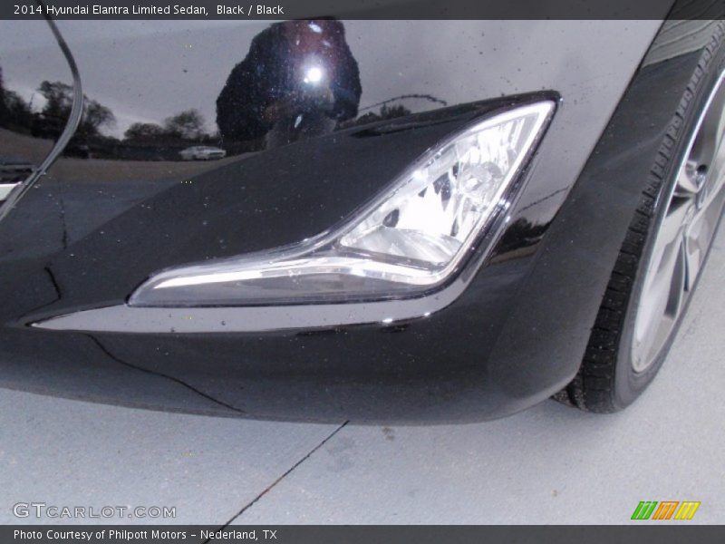 Black / Black 2014 Hyundai Elantra Limited Sedan