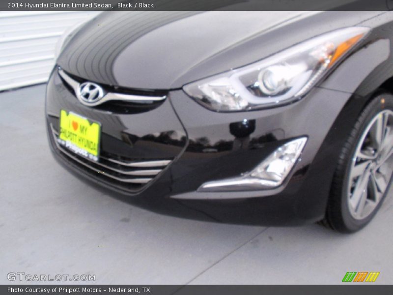 Black / Black 2014 Hyundai Elantra Limited Sedan