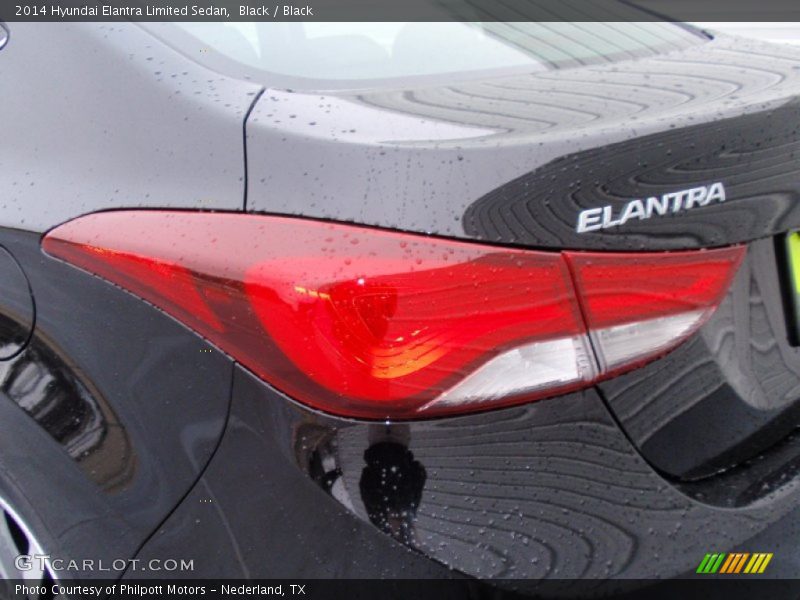 Black / Black 2014 Hyundai Elantra Limited Sedan