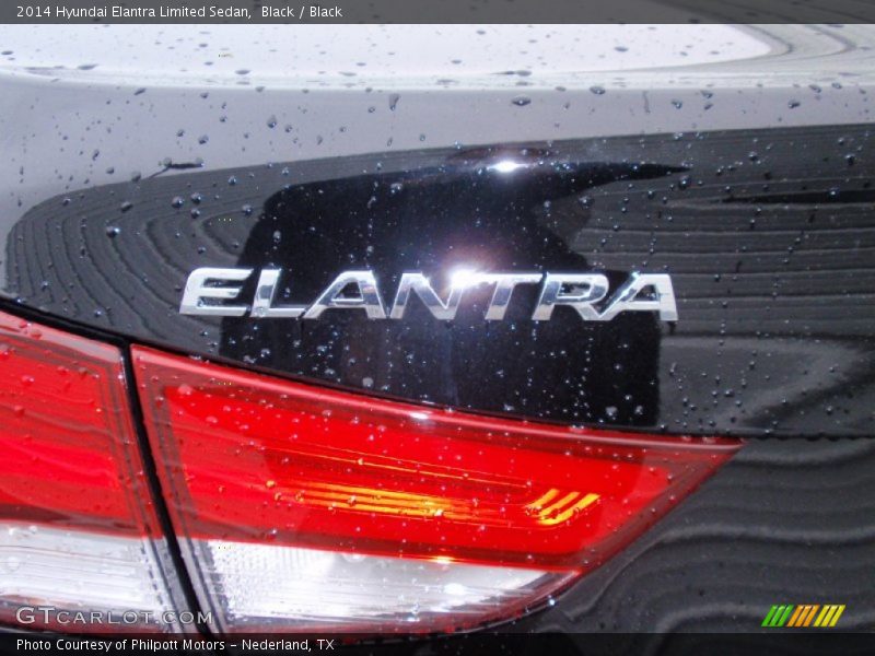 Black / Black 2014 Hyundai Elantra Limited Sedan