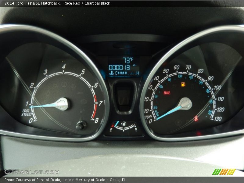 Race Red / Charcoal Black 2014 Ford Fiesta SE Hatchback