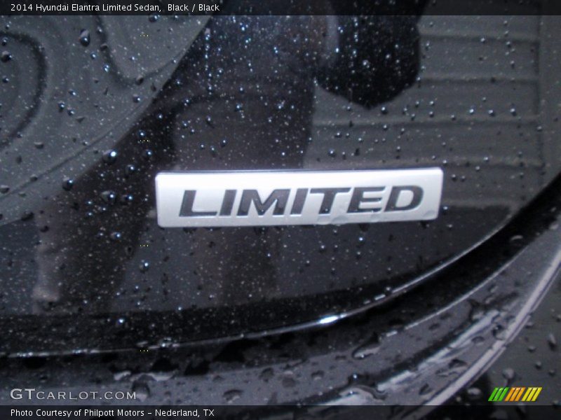 Black / Black 2014 Hyundai Elantra Limited Sedan