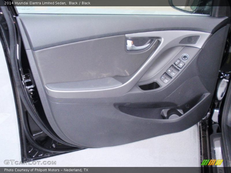 Black / Black 2014 Hyundai Elantra Limited Sedan