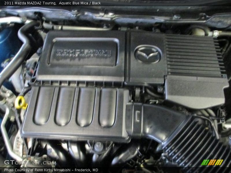 Aquatic Blue Mica / Black 2011 Mazda MAZDA2 Touring