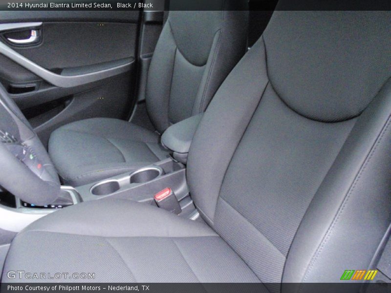 Black / Black 2014 Hyundai Elantra Limited Sedan