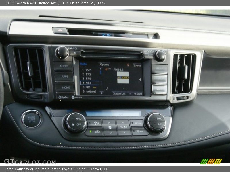 Blue Crush Metallic / Black 2014 Toyota RAV4 Limited AWD