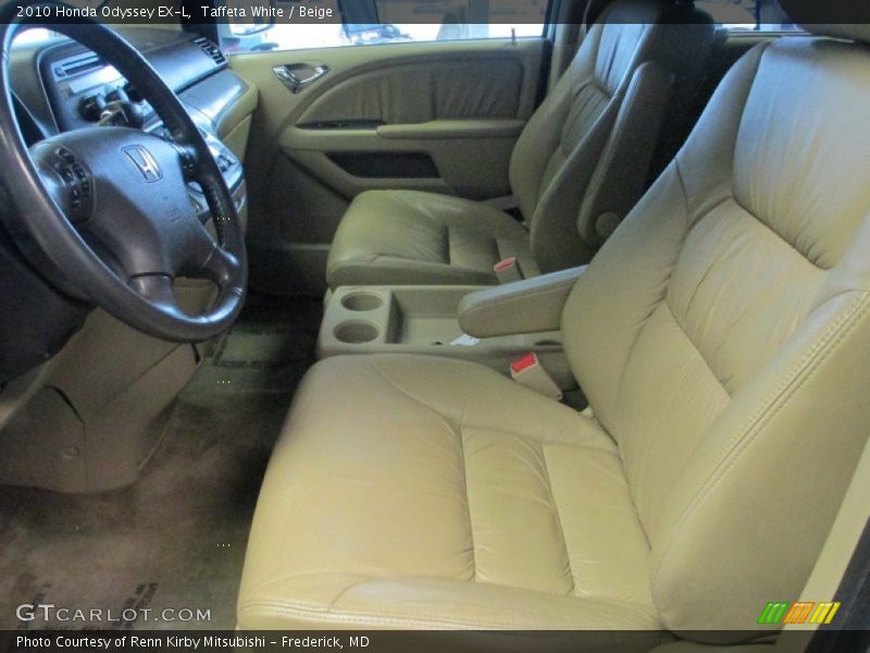 Taffeta White / Beige 2010 Honda Odyssey EX-L
