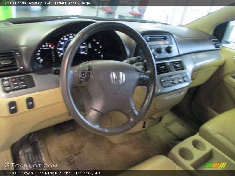 Taffeta White / Beige 2010 Honda Odyssey EX-L