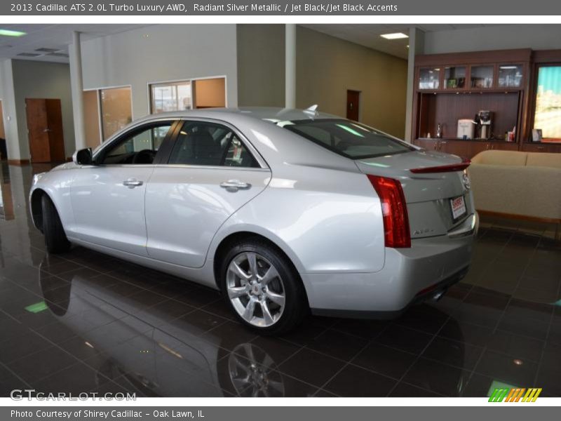Radiant Silver Metallic / Jet Black/Jet Black Accents 2013 Cadillac ATS 2.0L Turbo Luxury AWD
