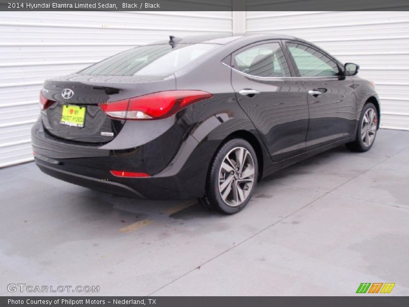 Black / Black 2014 Hyundai Elantra Limited Sedan