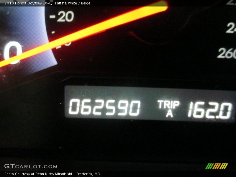 Taffeta White / Beige 2010 Honda Odyssey EX-L