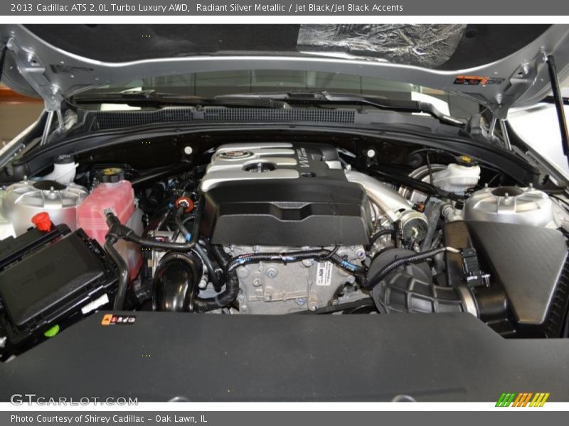 Radiant Silver Metallic / Jet Black/Jet Black Accents 2013 Cadillac ATS 2.0L Turbo Luxury AWD