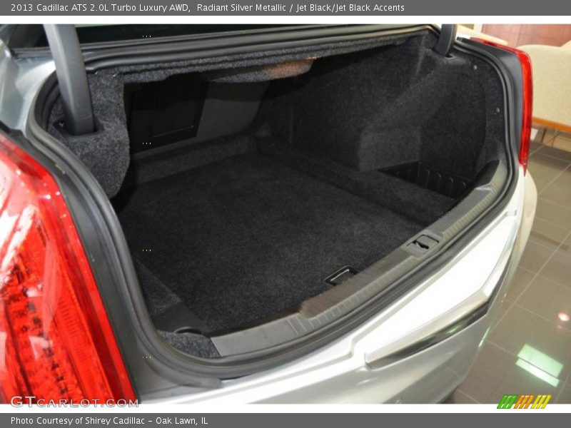 Radiant Silver Metallic / Jet Black/Jet Black Accents 2013 Cadillac ATS 2.0L Turbo Luxury AWD