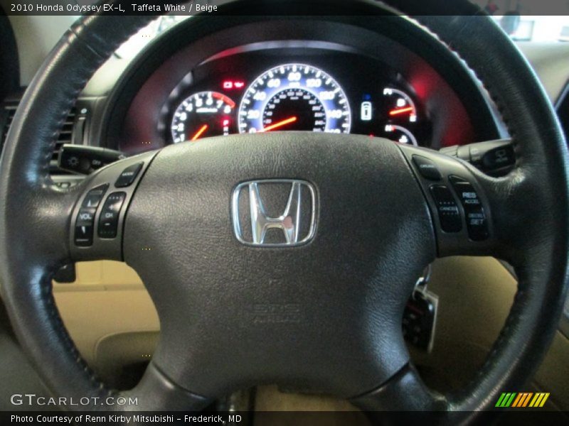 Taffeta White / Beige 2010 Honda Odyssey EX-L