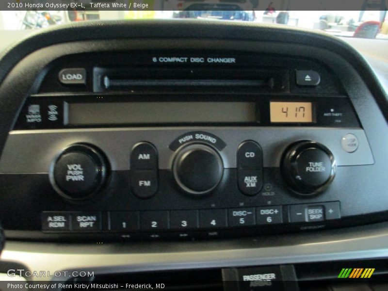 Taffeta White / Beige 2010 Honda Odyssey EX-L